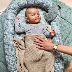 Jollein Baby Deken Ledikant 100x150cm Basic Knit - Nougat -Babyartikelen Winkel 1200x1200 1145