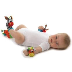 Playgro Pols- En Voetrammelaarset Zebra & Giraf - Set Van 4 Stuks, 2 Polsbandjes En 2 Rammelsokjes -Babyartikelen Winkel 1200x1200 125