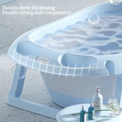 K IKIDO Babybadje - Opvouwbaar Bad Baby - Inclusief Badkussen - Peuterbadje - Blauw -Babyartikelen Winkel 1200x1200 1289