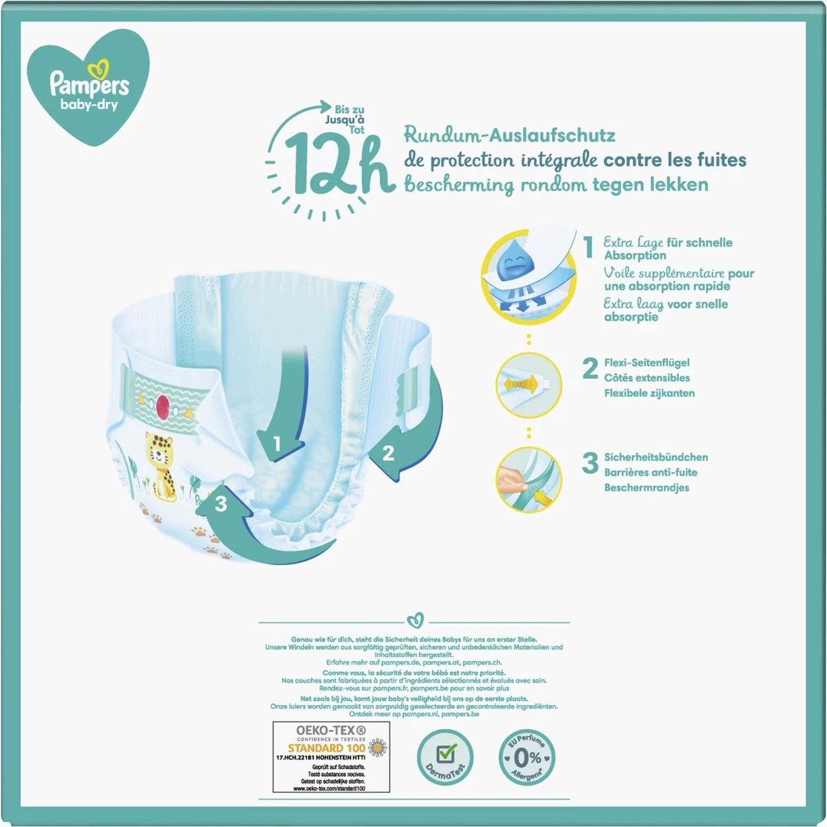 Pampers® Pampers - Baby Dry - Maat 6 - Mega Maandbox - 216 Luiers 2 Pampers® Pampers - Baby Dry - Maat 6 - Mega Maandbox - 216 Luiers - Afbeelding 2