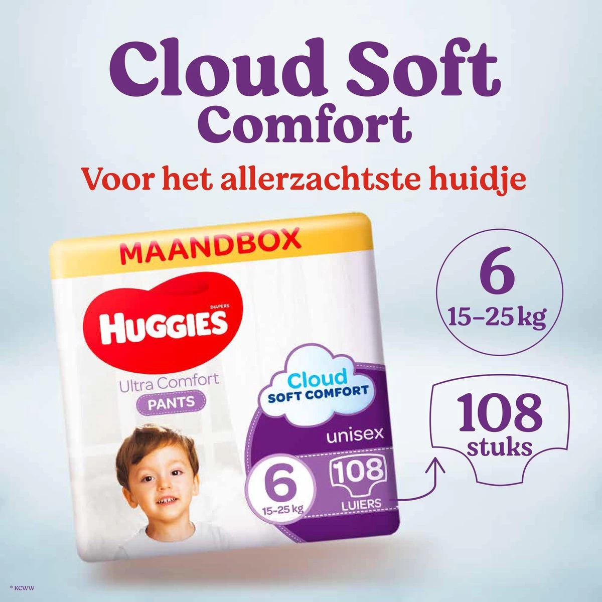 Huggies Luierbroekjes - Maat 6 (15 Tot 25 Kg) - Ultra Comfort - Unisex - 108 Stuks - Maandbox 3 Huggies Luierbroekjes - Maat 6 (15 Tot 25 Kg) - Ultra Comfort - Unisex - 108 Stuks - Maandbox - Afbeelding 3