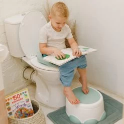 Bumbo - Step 'n Potty Hemlock Green -Toilet Trainer- Brilverkleiner Met Opstapje -Toilet Bril Zitje - 3 In 1 WC Potje -WC Zindelijkheids Training Voor Jongens/Meisjes - Urinoirs Voor Kind/Peuter Van 2 Tot 7 Jaar - Wit Met Groen -Babyartikelen Winkel 1200x1200 1520