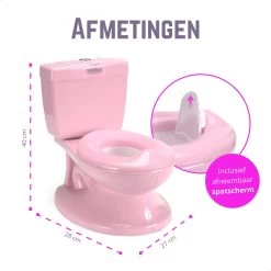 Casteleyn - Toilet Trainer - WC Potje - Plaspotje - Kinder Toilet - Met Geluid - Tot 21KG - Roze -Babyartikelen Winkel 1200x1200 1547
