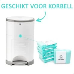 Pure Sensation® Luieremmer Navulling - 7 Stuks - Geschikt Voor Korbell - Inclusief Extra Luier Etui - Navullingen 15/16 Liter - Luieremmer Zakken - Luieremmernavullingen - Luieremmers - Korbell Luieremmer – Luierzakjes Wegwerp - Korbell Navulling -Babyartikelen Winkel 1200x1200 1595