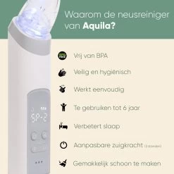 AQUILA Elektrische Neusreiniger Voor Baby En Kinderen - Neuszuiger Baby - Neuspeer - Vrij Van BPA - Oplaadbaar - 3 Standen, Muziek En Licht Voor Afleiding 19 AQUILA Elektrische Neusreiniger Voor Baby En Kinderen - Neuszuiger Baby - Neuspeer - Vrij Van BPA - Oplaadbaar - 3 Standen, Muziek En Licht Voor Afleiding -Babyartikelen Winkel 1200x1200 1633