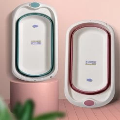 Babybadje - Peuterbadje - Opvouwbaar - Incl. Baby Badkussen - 84 Cm Lang - 0 Tot 3 Jaar - Roze -Babyartikelen Winkel 1200x1200 1716