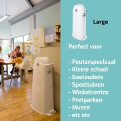 Luieremmer Large Zilver - Groot - Zonder Navulling - Geschikt Voor Pampers En Huggies - Stoma -Babyartikelen Winkel 1200x1200 1778