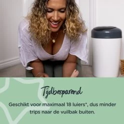 Tommee Tippee Simplee Sangenic Luieremmer, Milieuvriendelijker Systeem, Inclusief 6 Navulcassettes Met Duurzaam Geproduceerde Antibacteriële GREENFILM, Grijs -Babyartikelen Winkel 1200x1200 1792