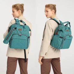 Miss Lulu Luiertas Rugzak - Inclusief Buggy En Kinderwagen Haken - Groen (E6705 GN) 18 Miss Lulu Luiertas Rugzak - Inclusief Buggy En Kinderwagen Haken - Groen (E6705 GN) -Babyartikelen Winkel 1200x1200 341