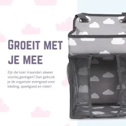 Casteleyn - Luier Organizer - Luiertas - Commodemandjes - Luierzak - Extra Ruim - Verstelbaar - Waterdicht - Wolkjes -Babyartikelen Winkel 1200x1200 387