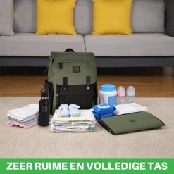 Brisby Slijtvaste Luiertas – Verzorgingstas - Two Tone Groen En Zwart - Inclusief Verschoonmatje - Isoleervakken - Met Geïntegreerde Kinderwagen Haken 18 Brisby Slijtvaste Luiertas – Verzorgingstas - Two Tone Groen En Zwart - Inclusief Verschoonmatje - Isoleervakken - Met Geïntegreerde Kinderwagen Haken -Babyartikelen Winkel 1200x1200 396