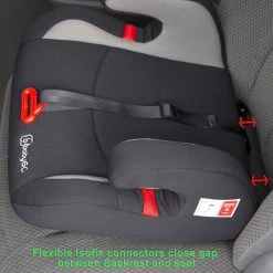 Booster - Zitverhoger Met Isofix BabyGO Bursa II Zwart (15-36kg) -Babyartikelen Winkel 1200x1200 466