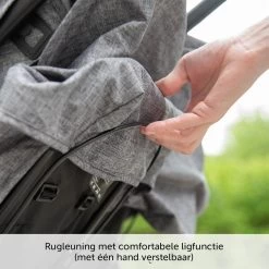 ABC Design Duo Kinderwagen Twin Circle Line - Inclusief Regenhoes - Woven Graphite -Babyartikelen Winkel 1200x1200 486