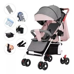 Child Supplies Buggy - Inklapbare Buggy - Baby Stroller - 3 In 1 - Kinderwagen - Roze 9 Child Supplies Buggy - Inklapbare Buggy - Baby Stroller - 3 In 1 - Kinderwagen - Roze -Babyartikelen Winkel 1200x1200 561