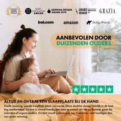 Deryan Peuter Luxe Campingbedje – Inclusief Zelfopblaasbare Matras - Cream -Babyartikelen Winkel 1200x1200 576