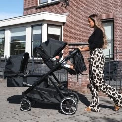 Deryan Evy Kinderwagen - Duo Kinderwagen - Uitbreidbaar - Inclusief Reiswieg - Zwart -Babyartikelen Winkel 1200x1200 758