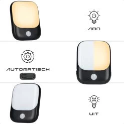 Nachtlampje Stopcontact Met Bewegingssensor Voor Kinderen & Volwassenen - Babykamer - Warm Wit - 2 Stuks -Babyartikelen Winkel 1200x1200 788