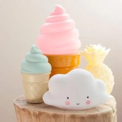 Lampje Kinderkamer/ Kinderlampje: Wolk - Wit | A Little Lovely Company -Babyartikelen Winkel 1200x1200 797