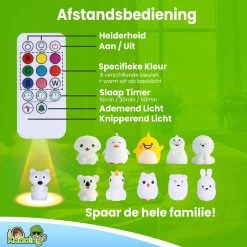 Kadoing Vos Nachtlamp (Groot) - Met TAP-ON & Afstandsbediening - Oplaadbaar - LED Lamp - Gender Reveal - Babyshower - Kraamcadeau - Verjaardag Baby - Babykamer - Bedlamp Kinderen - Kinderkamer - Kinderspeelgoed - SpeelgoedCadeau - Premium Kinderlamp -Babyartikelen Winkel 1200x1200 805