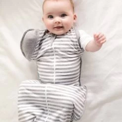 Love To Dream™ Babyslaapzak Swaddle Up™ - Inbakeren Afbouwen - Baby 6-9 Maanden - 8.5-11 Kg - All Season - Grijs -Babyartikelen Winkel 1200x1200 826