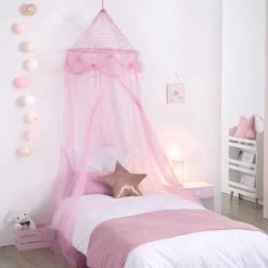 Merkloos Decopatent® Prinsessen Klamboe Kinderkamer - Klamboe Baby Kamer - Klamboe 1 Persoons - Voor Boven Bed - Roze - 60 X 60 X 250 Cm -Babyartikelen Winkel 1200x1200 829