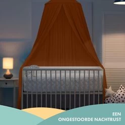 Deryan Baby Klamboe Vintage 245cm - Kinderklamboe - Hemeltje Caramel -Babyartikelen Winkel 1200x1200 833