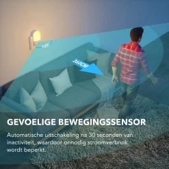 Wonix® - Nachtlampje Stopcontact - Kinderen & Volwassenen - Met Bewegingssensor - Met Dag En Nacht Sensor - 3 Lichtmodes - Automatisch AAN / UIT - Helderheid Instelbaar - Plug And Play - Voor Slaapkamer, Babykamer, Gang, Trap - Warmwit - 2 Stuks -Babyartikelen Winkel 1200x1200 891