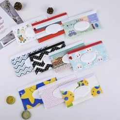 Merkloos Billendoekjes Houder - Vochtige Tissuehouder -Natte Doekjes Houder - Dispenser - Wipe Box - Vochtig Toiletpapier Houder - Geschikt Voor Make Up Doekjes, Reinigingsdoekjes - Baby Cadeau - Kraamcadeau - Blauw -Babyartikelen Winkel 1200x1200 921
