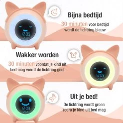 Kinderwekker – Slaaptrainer Kinderen – Slaapwekker Kinderen - Roze -Babyartikelen Winkel 1200x1200 923