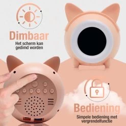 Kinderwekker – Slaaptrainer Kinderen – Slaapwekker Kinderen - Roze -Babyartikelen Winkel 1200x1200 925