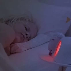 Zazu Sam Slaaptrainer - Met Nachtlamp Functie En Slaaptimers - Grijs / Wit -Babyartikelen Winkel 1200x1200 932