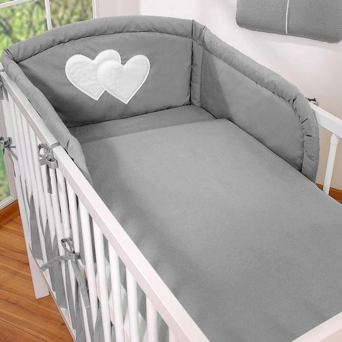 My Sweet Baby Hoofdbeschermer Two Hearts Antraciet 1 My Sweet Baby Hoofdbeschermer Two Hearts Antraciet