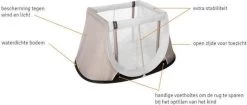 AeroMoov Instant Travel Cot Reisbed - Giraph Sky -Babyartikelen Winkel 1200x508