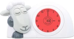 Zazu Sam Slaaptrainer - Met Nachtlamp Functie En Slaaptimers - Grijs / Wit -Babyartikelen Winkel 1200x638 1