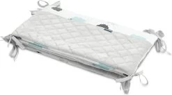 Sensillo Baby Bedbumper - Bedomrander - Anti Stootrand Ledikant - Bed Zijbeschermers - 180x30cm - Grijze Wolkjes -Babyartikelen Winkel 1200x668 2
