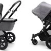 Bugaboo Cameleon 3 Plus Kinderwagen Met Stoel En Wieg - Zwart / Gemȇleerd Grijs