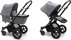 Bugaboo Cameleon 3 Plus Kinderwagen Met Stoel En Wieg - Zwart / Gemȇleerd Grijs