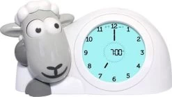 Zazu Sam Slaaptrainer - Met Nachtlamp Functie En Slaaptimers - Grijs / Wit
