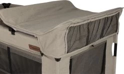 Reisbed Novi Baby® Nora Luxe Sand/Black -Babyartikelen Winkel 1200x720 1