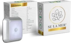 LED Verlichting Met Bewegingssensor - Warm Wit - Wit Licht - Nachtlamp Op Batterij - Draadloos Sensor - Kastverlichting - Trapverlichting - Nachtlampje - Zilver/Grijs -Babyartikelen Winkel 1200x727 1