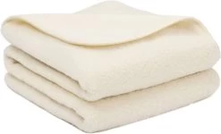 WOOOL® Merino Dekentje - FLUFFY (95x135cm) 100% Merino Wol - Plaid - Wollen Deken - Wieg Ledikant