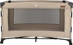 Reisbed Novi Baby® Nora Luxe Sand/Black -Babyartikelen Winkel 1200x745