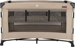 Reisbed Novi Baby® Nora Luxe Sand/Black -Babyartikelen Winkel 1200x748