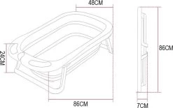 Babybadje - Peuterbadje - Opvouwbaar - Incl. Baby Badkussen - 84 Cm Lang - 0 Tot 3 Jaar - Roze -Babyartikelen Winkel 1200x752 4