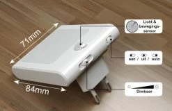 Merkloos 2 X Stopcontact Lampje Met Bewegingssensor – Plugin Ledlamp – Nachtlampje - Warm Licht – Dimbaar -Babyartikelen Winkel 1200x775 2