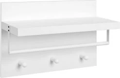 IN-HOME Landelijk Kapstok Met Hoedenplank - Wandkapstok In Metaal/Hout -Wit -Babyartikelen Winkel 1200x784 1