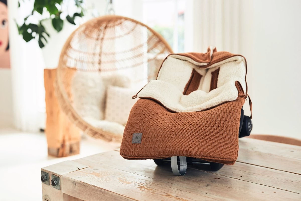 Jollein Voetenzak Voor Autostoel & Kinderwagen - Bliss Knit - Caramel 12 Jollein Voetenzak Voor Autostoel & Kinderwagen - Bliss Knit - Caramel - Afbeelding 12