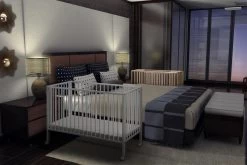 TiSsi® Peuterbed | Babybed Inklapbaar Hout Kleur Blanke Lak| Ledikant |houten Ledikantje | Kinderbed Opvouwbaar | Baby Bed Met Matras Opvouwbaar | Vouwbed | Inklapbare Kinderbed | Wieg | Kinderkamer | Kinderopvang -Babyartikelen Winkel 1200x800 125