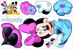 RoomMates Disney Mickeys Clubhouse Minnie Mouse Giant Wall Sticker -Babyartikelen Winkel 1200x808 1