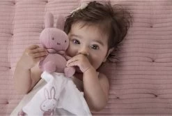 Tiamo Collection Knuffeldoekje Nijntje - Pink Baby Rib -Babyartikelen Winkel 1200x808